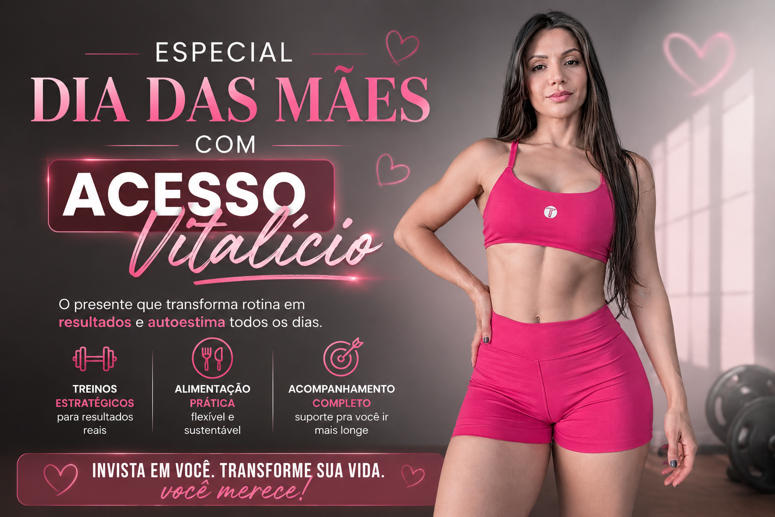 Especial Dia das Mães · Acesso Vitalício · Jaque Personal